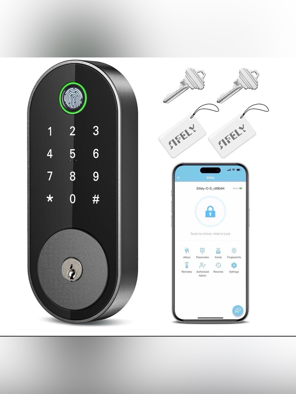 Sifely Smart Lock Keyless Entry Door Lock with App Control
